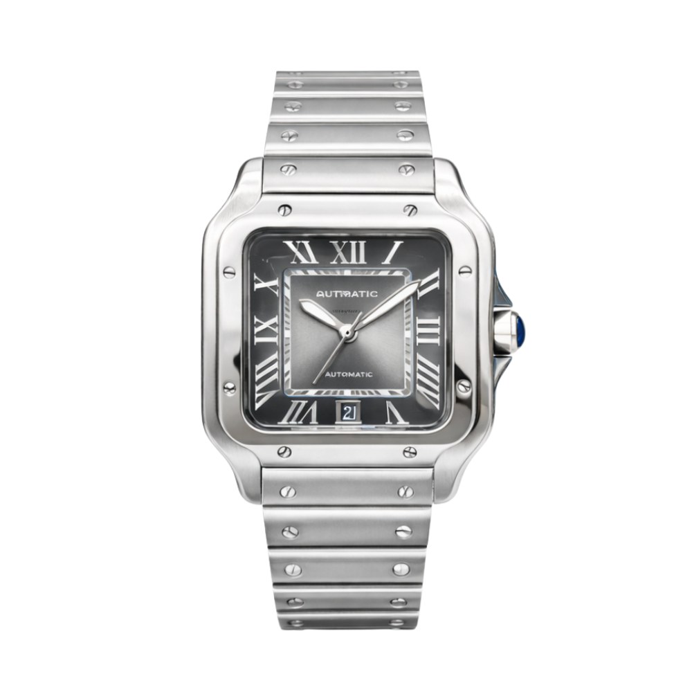 Cartier Watch | Santos de Cartier silver & Graduated Green Dial