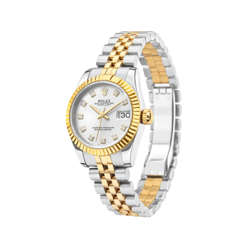 Rolex Watch | Rolex Datejust Silver&Gold-White Dial