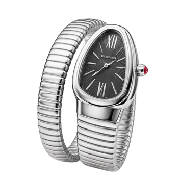 Bvlgari Watch | Serpenti Tubogas Steel Black Opaline Dial