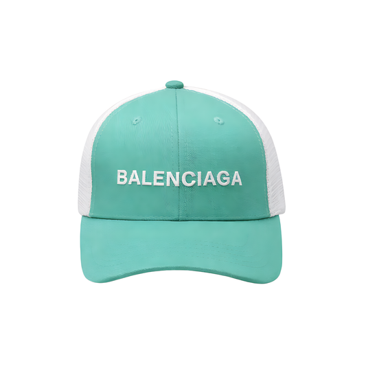 Balenciaga Cap | Sea Green White - View 1