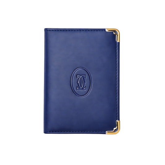 Cartier Wallet | navy blue leather - View 2