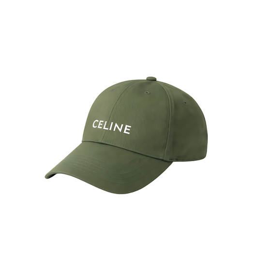 Celine Embroidered Cap - Light Green - View 1