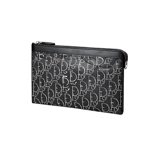 Dior Wallet | A5 Black Oblique Jacquard - View 1