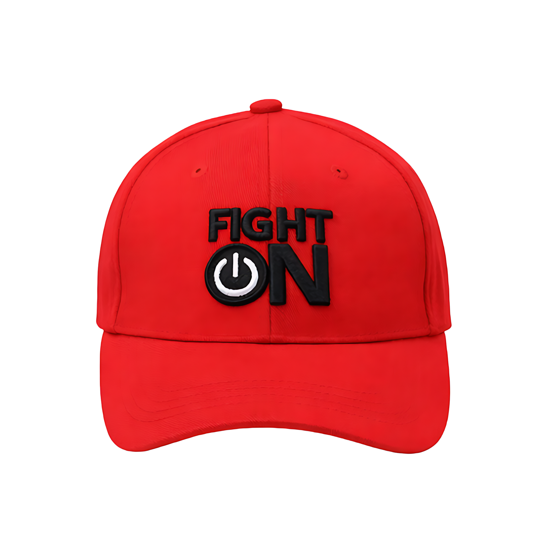 FightOn Cap | Logo Red Black - View 1