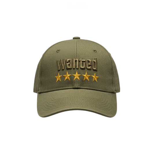 GTA Cap | WANTED 5 Stars Rope Snapback Olive Green - View 1
