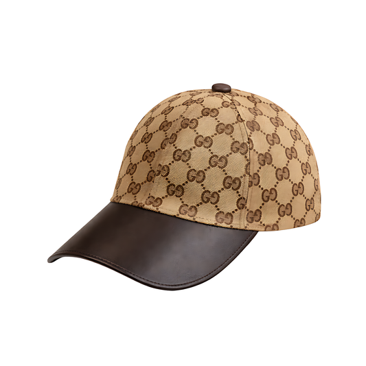 Gucci GG Logo Canvas - Brown Leather - View 1