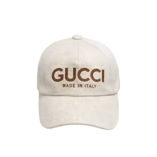 Gucci Logo Cotton Cap - White - View 2