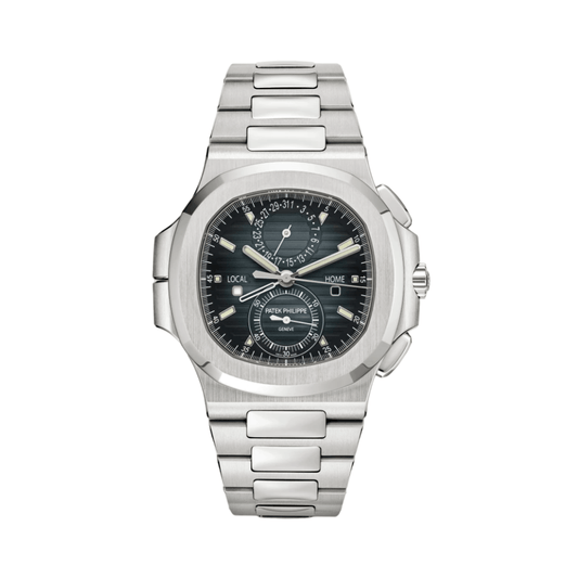 Patek Philippe | Nautilus Time Sunburst Blue Dial - Free & Fast UAE Shipping