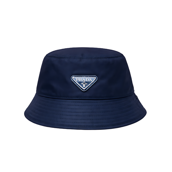 Prada Nylon Logo Bucket Cap - Blue - View 2