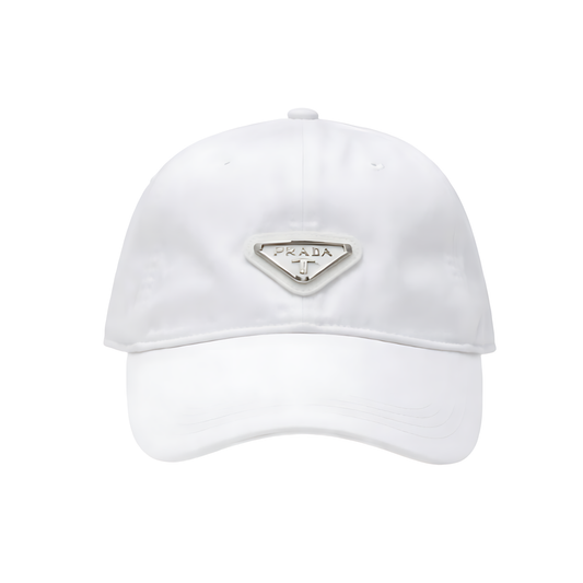 Prada Renylon Logo Cap - White - View 2