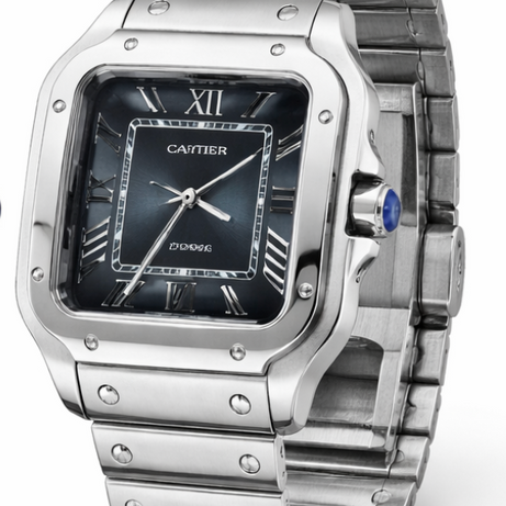 Cartier Watch | Santos de Cartier Steel Blue Dial