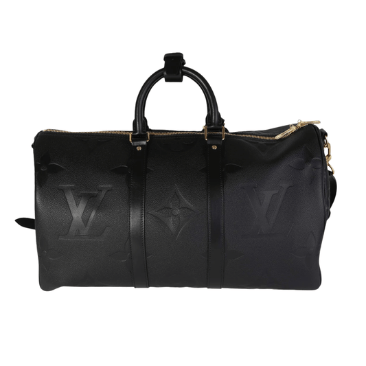 Louis Vuitton | Keepall Bandoulière 45 Travel Bag In Black - Free & Fast UAE Shipping