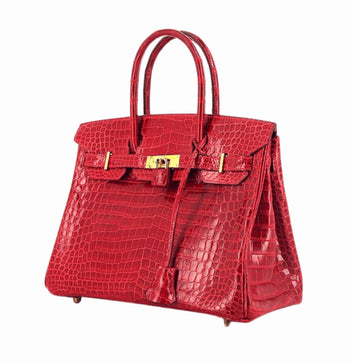 Hermès | Birkin Crocodile Skin Red - Free & Fast UAE Shipping