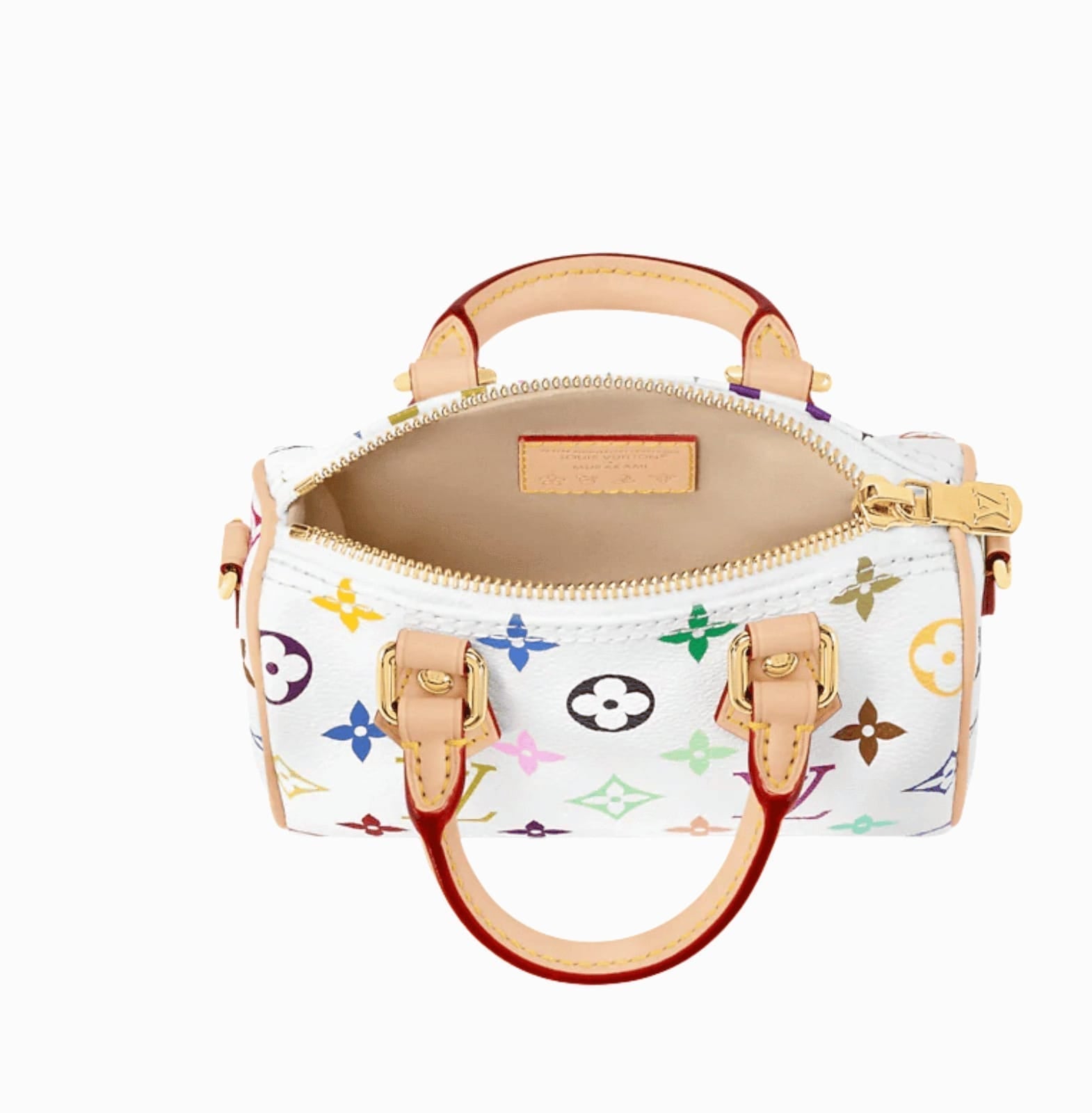 Louis Vuitton | X Takashi Murakami Nano Speedy In The Multicolor White Canvas - Free & Fast UAE Shipping