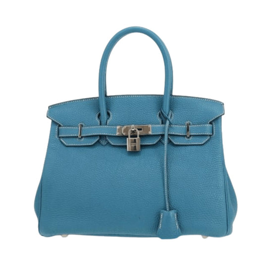 Hermès | Birkin 30 Bag In Blue Togo Leather With Palladium Hardware - Free & Fast UAE Shipping
