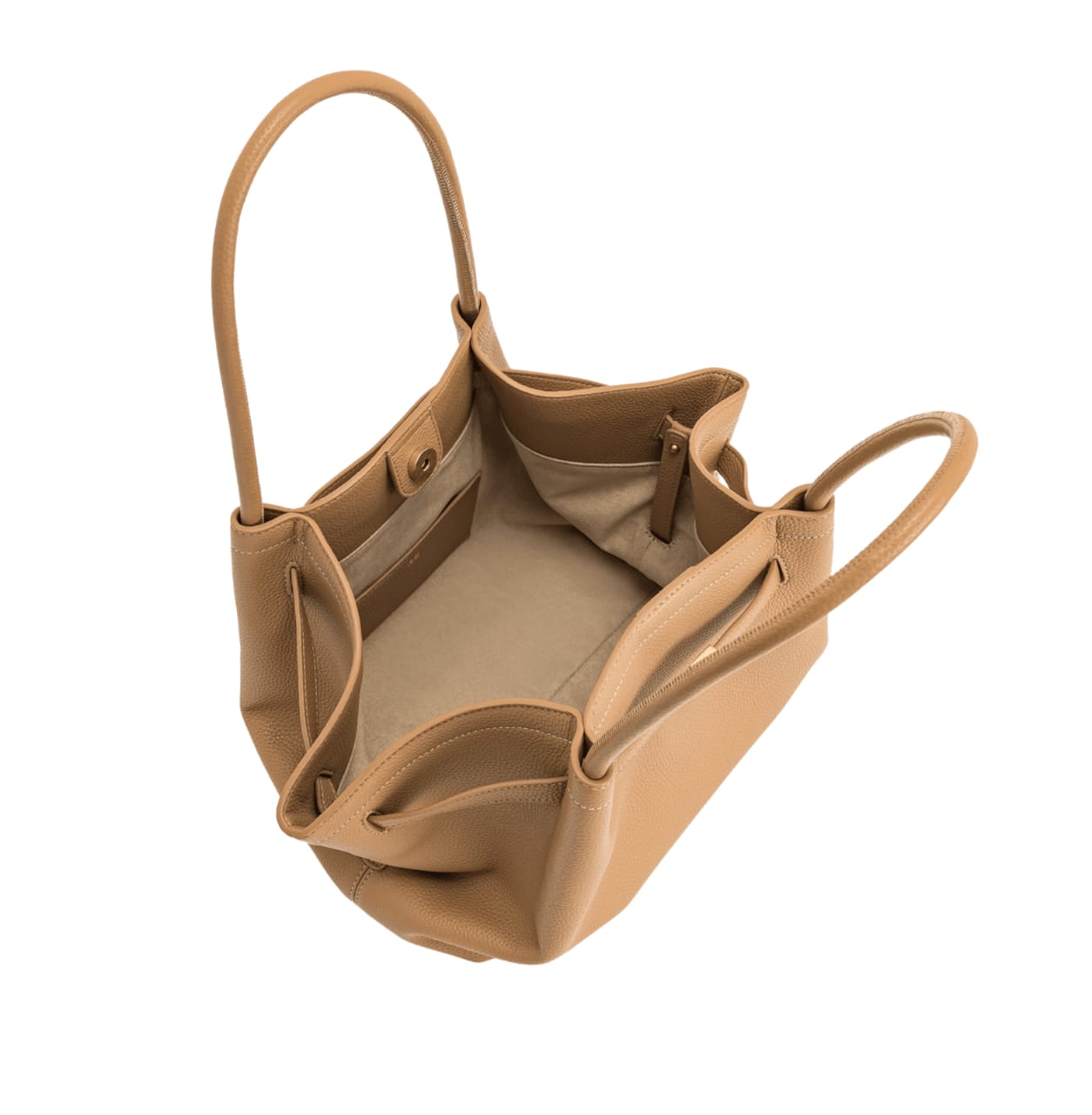 Jw Pei | Hana Faux Suede Tote Bag In A Latte Or Brown Color - Free & Fast UAE Shipping