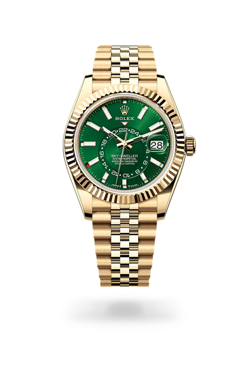 Rolex | Sky-Dweller Yellow Gold Green Dial - Free & Fast UAE Shipping